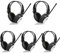 Retekess TR101 Headphone Radio, FM Headphone Receiver, FM Stereo Radio, Adjustable Headset, Powered by AA Batteries, Suitable for Exams, Translation, Meetings (5 Pieces)