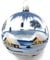 Generisch Christbaumkugel Midi Glas-Kugel Weihnachtskugel Baumbehang Handarbeit Lauscha, : transparent - dunkelblau