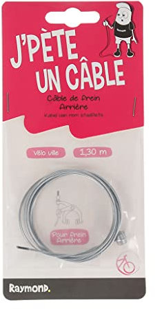UPFIT - Câbles et gaines de frein vélo, Câbles pour vélo, Freins pour vélo - Câble de frein arriève vélo, Câble de frein universel VTC/VTT - Longueur : 130cm