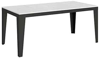 Itamoby, Tisch Flame Evolution ausziehbar weiß Esche 90 x 180 ausgezogen 440
