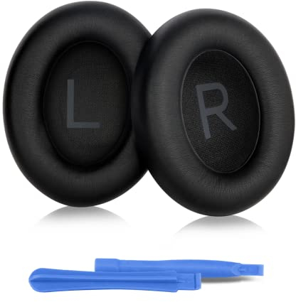 ELZO Replacement Earpads Compatible for BOSE 700 (NC700) Bose QuietComfort Ultra Headphones, Ear Pads Cushions, Premium Softer Leather, High-density Noise Cancelling Foam, Added Thickness (Black)