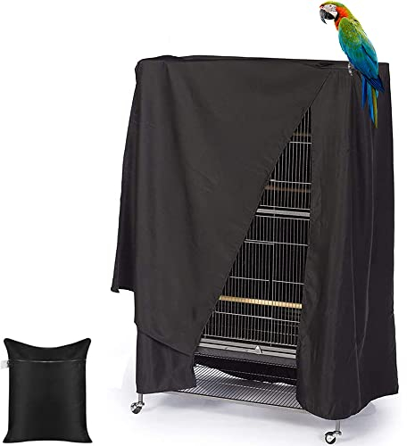 Skyour Vogelkäfig-Abdeckung, wasserdicht, Rollständer, Vögel, Papageien, Käfig-Abdeckungen für gute Nacht, Papageien, Vogelkäfig-Schutzabdeckungen (104,1 x 68,6 x 121,9 cm)