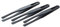 115Mm Long Pointe Plat en Plastique Noir Pince à Epiler Anti-Statiques 3 Pcs