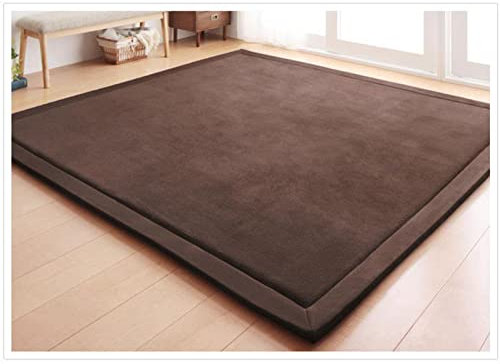 Fancytan Teppich Für Kinderzimmer, Krabbelmatte, Kinder Spielmatte Weich Teppiche Tatami for Schlafzimmer, Wohnzimmer, Klassenzimmer, Coffee, 200 x 300 cm