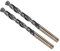 CoCud Twist Drill Bits, 6.5mm Cutting Edge, Titanium & Nitride Coated High Speed Steel 4341 Round Shank - (Applications: for Stainless Steel Drilling Machine), 2-Pieces