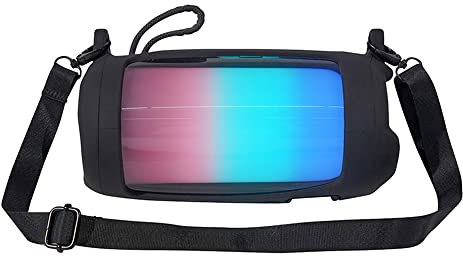 Silikon-Schutzhülle für JBL Pulse 5, Reiseschutzhülle aus weichem Silikon, passend für JBL Pulse 5 Bluetooth-Lautsprecher (schwarz)
