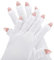 TIESOME UV-Schutzhandschuhe für Gel-Nagellampen, Professionelle UPF50+ UV-Schutzhandschuhe für Maniküre Hand UV-Schutz Fingerlose Handschuhe zum Schutz der Hände vor UV-Licht (Weiß)