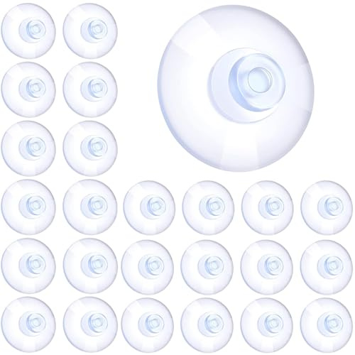 FCSNJH 25 StüCk 20mm Durchsichtige SaugnäPfe Saugnapf Saugnäpfe für fenster, Saugnapf haken Klein SaugnäPfeohne Hake Saugnapf Haken Haken Saugnapf Saugnapf Haken Extra Stark SaugnäPfe Saugnapf klein