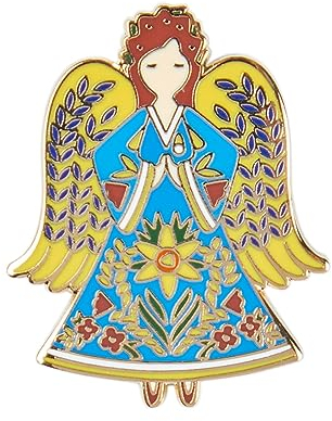 Marie Curie Pin's avec ange de Noël pour infirmière, Laiton
