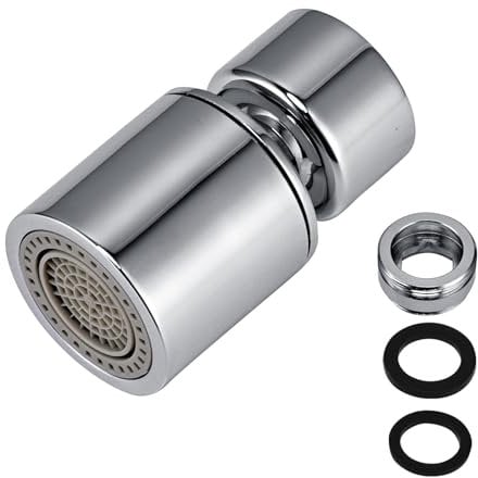 Peppermint Kitchen Tap Aerator Chrome Faucet Aerators Dual Function Tap Adapter for Kitchen Sink Tap Attachment Kitchen Tap Spray Head FM22/M24