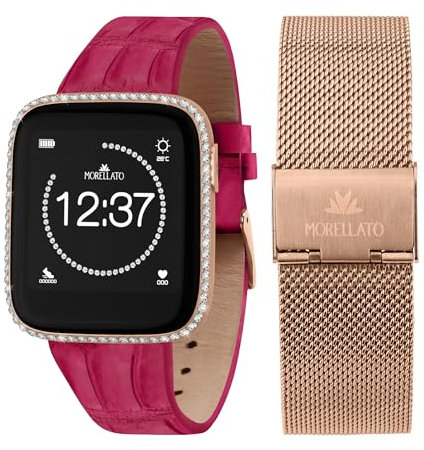 Morellato Special pack M-01 Crystal Light Smartwatch Donna, Digitale con doppio cinturino - R0151167521