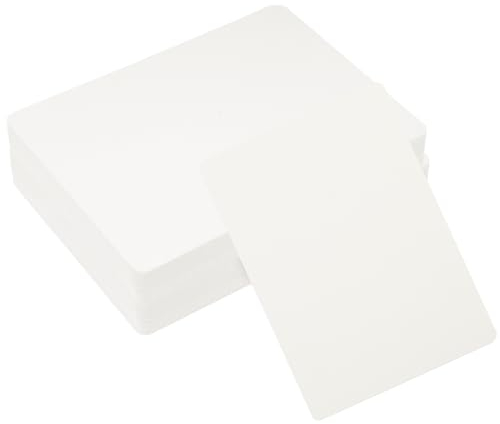 moinkerin 250 Stücke Kraftpapier Karten 9X5.2CM 350g/m²Druckbar Postkarten Blanko Karten Blanko für DIY, Hochzeitseinladungen, Danksagungskarten