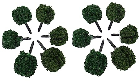 SEWACC Miniatur-baumschmuck Für Simulation Micro Landschaft Dekorationen Künstlicher Miniaturstrauch Für DIY-baumschmuck Mini-strauchornament Für Sandkasten Und Modelleisenbahnen