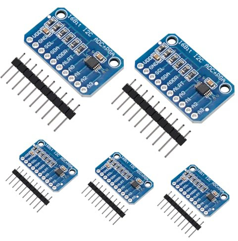 APKLVSR 4 Kanäle Analog-Digital-Wandler-Entwicklungsplatinenmodul,16-Bit,für Arduino und RPi (5 Stück)