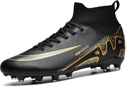 MINGSIBO Fußballschuhe Herren Kinder Fußballtraining,Training, professionelle Fußballschuhe, Fußballschuhe.Schwarz 32