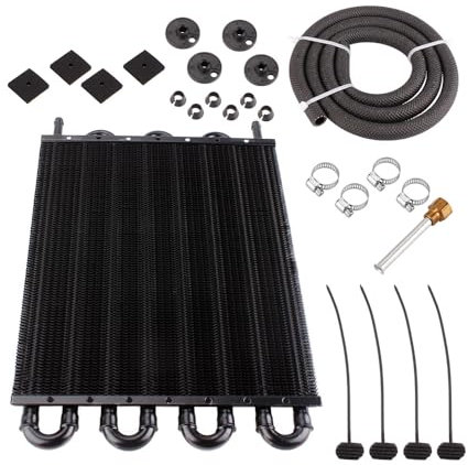 Shkalacar Auto A/C Klimaanlage Rohrkondensator, Aluminiumlegierung 8 Reihiger Rohrkondensator, Effiziente Wärmeableitung, Universal Auto modifiziertes Zubehör
