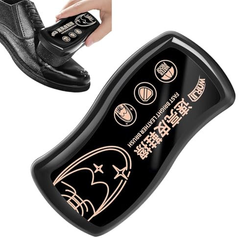 Nettoyant pour Cuir de Chaussures - Éponge de Cirage de Chaussures Noir | Nettoyant éponge pour Chaussures Noires | Éponge de Cirage de Chaussures instantanée, Nettoyage Rapide, éponge de Soins des