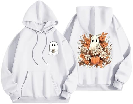 HOOUDO Sale Angebote Damen Halloween Kapuzenpullover Langarm Sweatshirts Niedliche Lustige Grafik Pullover Tops Party Pullover Bauchfreie Pullover Sweatshirts Fuer Damen Da Sale Angebote Bestellung