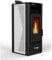 Stufa a Pellet 10kW ad Aria Ventilata Rodi Riscaldamento Alta Efficienza 100mq (Bianco)