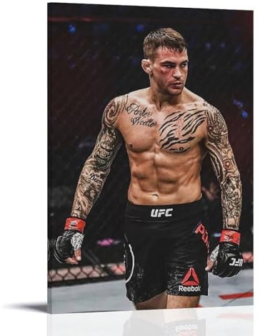 GOORAL Dustin Poirier Poster, Gemälde auf Leinwand, Wandkunst, Rollbild, Druck, Wohnzimmer, Wände, Dekoration, Zuhause, 40 x 60 cm