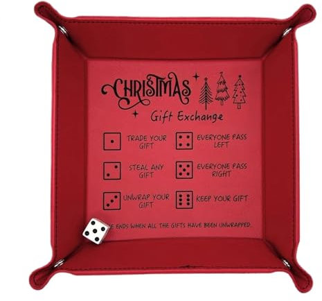 Faltbares Würfeltablett, Würfeltablett für Brettspiele, faltbares Tablett zum Werfen von Brettspielwürfeln - Würfeltablett zum Austausch von Treffen von Freunden Weihnachten für Sal