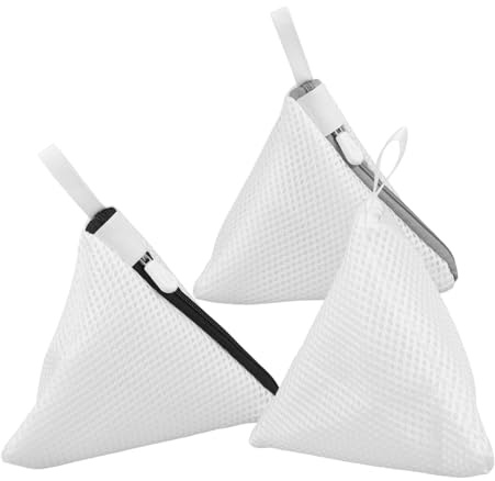 Healeved 3 Pièces Sacs À Linge Mini en Maille Polyester avec Fermeture Éclair Sacs De Lavage pour Machine À Laver Protection des Vêtements Délicats 5.5X5.9 Pouces