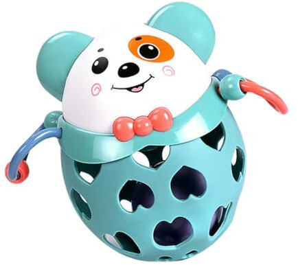 Vaguelly Handheld Rassel Für Junge Mädchen Weiches Gummispielzeug Mit Hundedesign Für Zahnen Frühkindliche Entwicklung Leicht Und Handlich