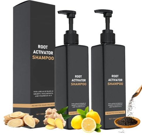 Root Activating Shampoo, Natural Hair Growth Shampoo 100ml, 2025 New Hair Growing, Haarpflege Promotes Hair Growth, Anti-Haarausfall Reparierendes Pflege, für Männer und Frauen (2 Stück)