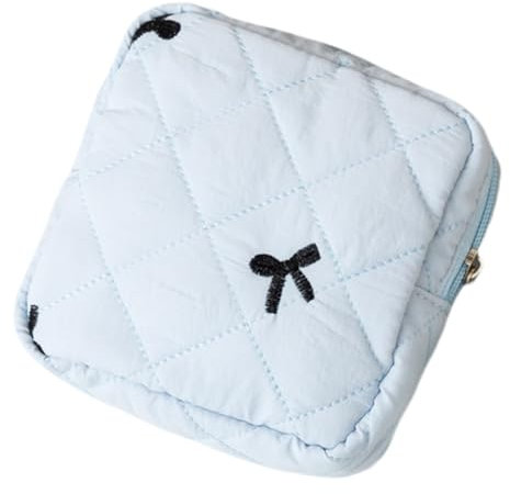ANMITI Eleganter Bowknot Femininhygiene Stylish Sanitärdinghalter Polyester Stoff Tampon Container Für Frauen