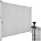 tectake® Klemmmarkise, Sichtschutz Markise Balkon ohne Bohren, Senkrechtmarkise mit Teleskopstange zum Klemmen, Windschutz, Sichtschutz, Sonnenschutz - hellgrau, 200 x 310 cm
