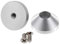 YIZITU 2Pcs Mechanical Keyboard Feet Anodized Aluminum Feet Insulation Feet Metal For Case With Screws Laptop