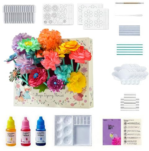 Kenmohuo Bloom Joy Magic Petal Flower Kit, 2025 Fantasy Art-Magical Flowers, Creative DIY Paper Flower Craft Kit with 74 Ready-to-Use Materials Gift
