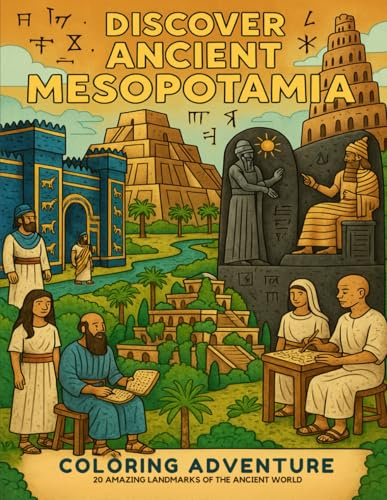 Discover Ancient Mesopotamia: Educational Coloring Book for Kids Ages 5-12 - Cradle of Civilization, First Cities & Cuneiform Writing: Explore the ... Ancient Civilizations Coloring Books!)