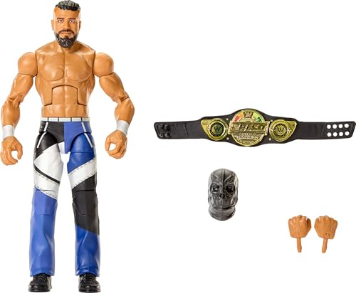 WWE Mattel Elite Actionfigur & Zubehör, Serie #122 Set, 15,2 cm großes Sammlerstück Andrade mit 25 Gelenkpunkten & austauschbaren Händen
