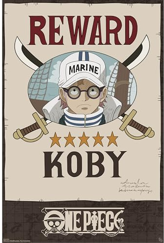 GB eye Poster One Piece WANTED Koby – Offizielles Produkt – Maxi-Format 91,5 x 61 cm – Cross Guild Poster – Hochwertiges Papier