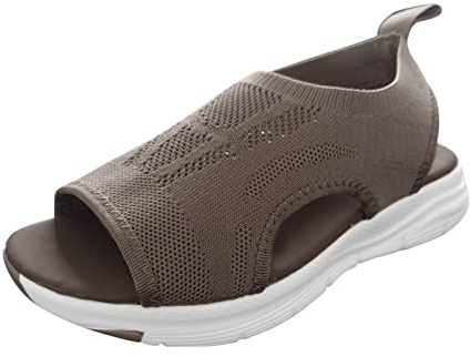 Sandales Femme Compensées Nu-Pied Confortable Plateforme Chaussures De Vacances Antidérapantes Respirantes Tong Bout Ouvert Vintage Pantoufles Femmes Mode Legere Compensées Semelles Épaisses