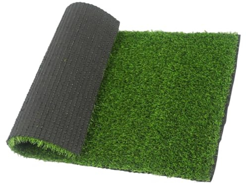 Toyvian Artificial Grass Door Mat Outdoor Front Door Mat Fake Grass Floor Entryway Rug with Drainage Holes for Indoor Outdoor Decor Pet Landscaping