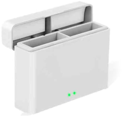 Kompakte 2 Slot Ladebox für Action 4/3 Kamera Akkus Netzteil Aufbewahrungstasche für den professionellen Einsatz Action Kamera Akku Ladebox