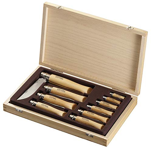 Opinel O001311 Holzkiste Messer, beige, One Size