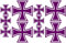 Samunshi® 10x Aufkleber Eisernes Kreuz im Set Bogen26x17cm violett lila