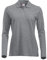 CliQue Women's Clique Classic Long Sleeved Womens Marion Polo Shirt, Grey (Grey Melange), L UK