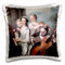 3D Rose The Five Sense of Hearing c 1750 by Philippe Mercier Kissenbezug, 40,6 x 40,6 cm