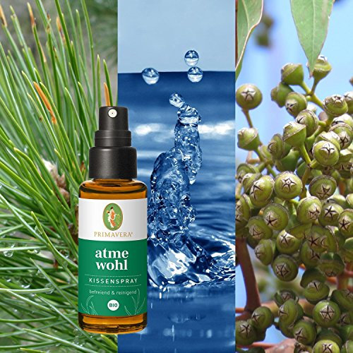 Primavera Bio Duft Kissensprays 30ml - 100% ätherische Naturöle, Pflegeprodukt:Kissenspray - Atmewohl
