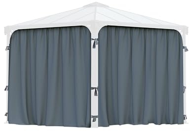 Palram HG1055 Palermo Pavillon-Vorhang, Grau