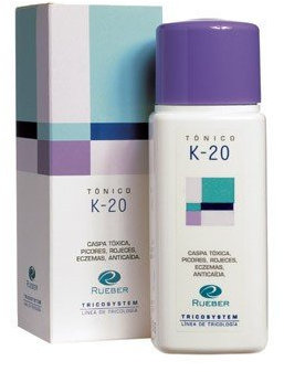 Tónico k-20 Rueber 150 ml,ideal dermatitis seborreicas y picores.