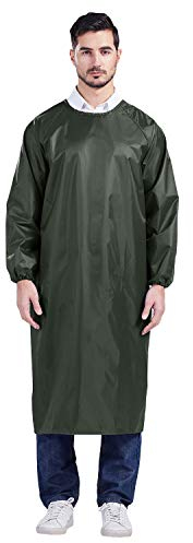 Nanxson(TM Unisex Wasserdicht Langarm Küche Kochen Schürze Overall Latzschürze CF3015 (Armeegrün)