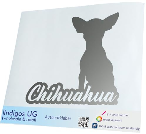 Indigos UG - Adesivo - Nuovo - JDM - Die Cut - Chihuahua Techichi - 110 x 100 mm