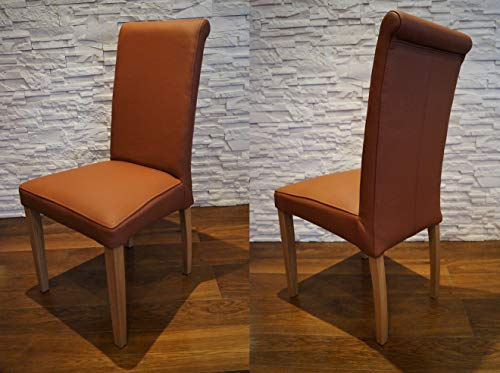 Quattro Meble Stühle Arthur aus Echtleder Toledo Lederstühle Echt Leder Esszimmerstuhl Lehnstuhl Rindsleder Volleder Esszimmerstühle Eszimmer Stuhl