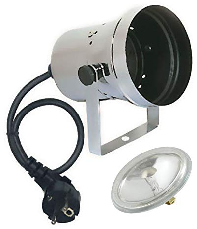 Showtec PAR 36 Spot Pinspot en chrome poli 6 V 30 W avec lampe