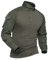 XKTTAC Combat Shirt Tactical mit 2-4 Taschen Herren Militär Ausrüstung Security Outdoor Polizei Hemd Bundeswehr Paintball Airsoft(B-grün/2 Taschen,XXL)